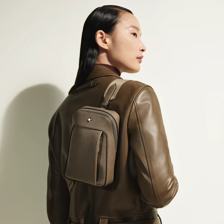 Montblanc Chestnut Brown On-Body Bag - Image 8