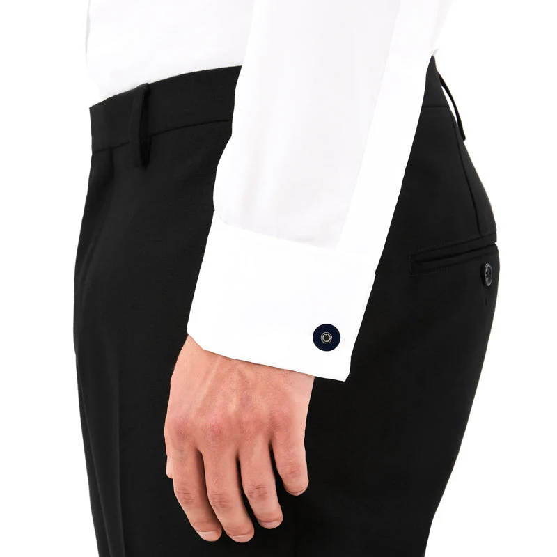 Montblanc Cufflinks Stainless Steel Blue Resin Star - Image 4