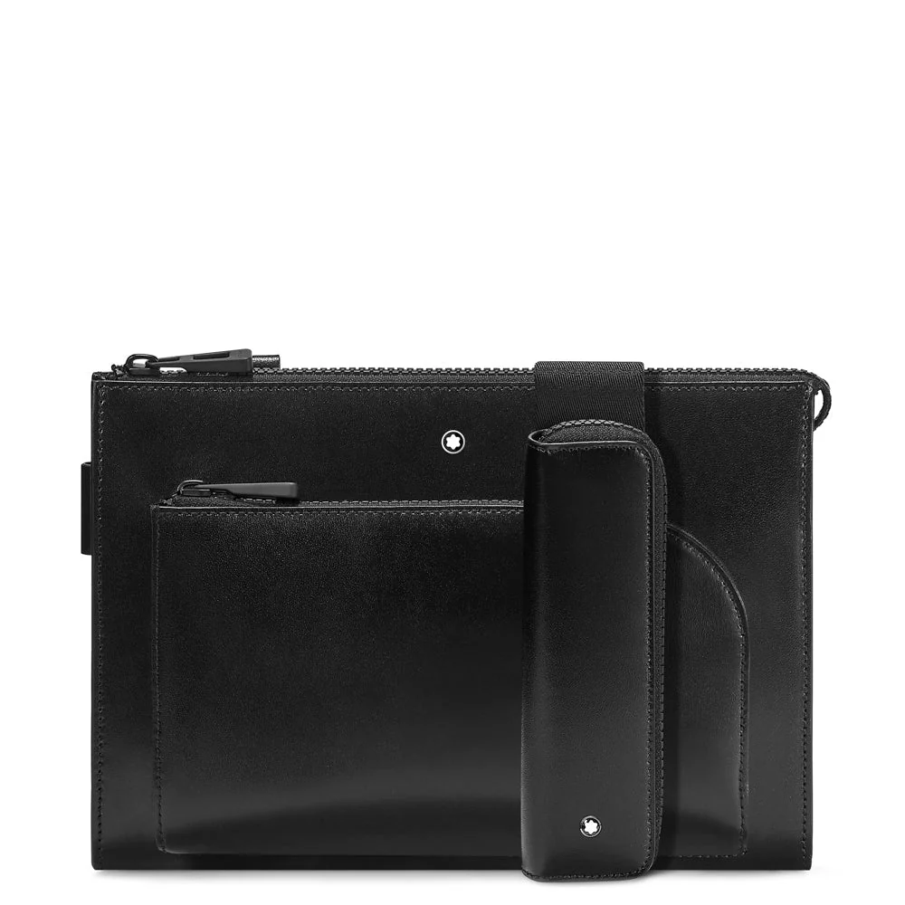 Montblanc Envelope Glossy Leather Extreme 2.0 Black - Image 3