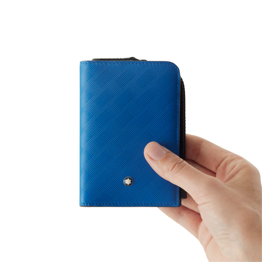Montblanc Extreme 3.0 Card Holder 3cc with Zipped Pocket Atlantic Blue D - Image 3