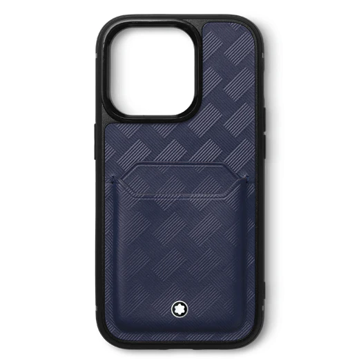 Montblanc Extreme 3.0 Hard Phone Case for Apple iPhone 15 Pro Max with 2cc Ink Blue D