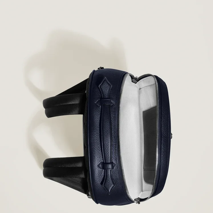 Montblanc Grain Night Blue Backpack - Image 3