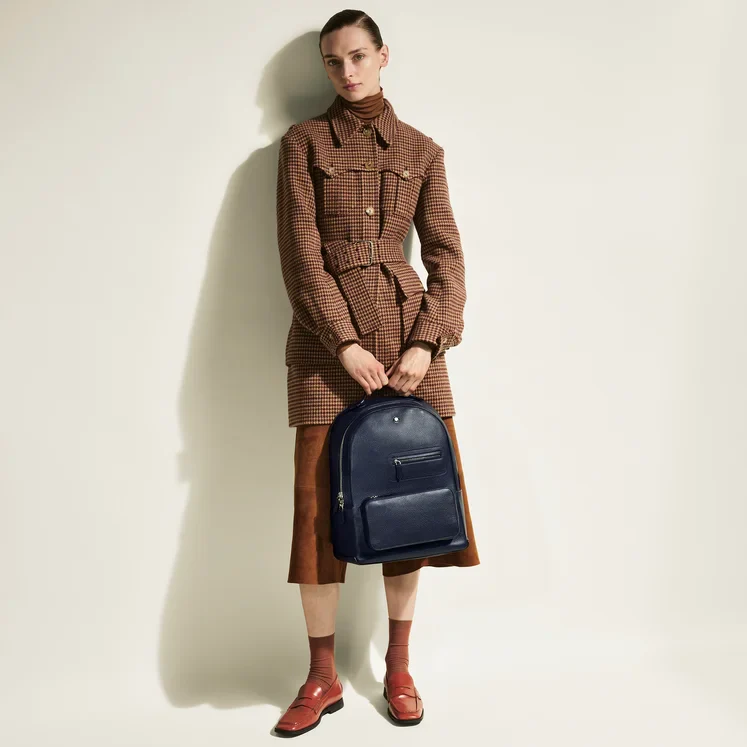 Montblanc Grain Night Blue Backpack - Image 8