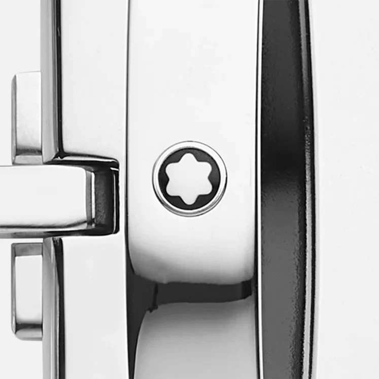 Montblanc Horseshoe Buckle 35mm Leather Belt Sfumato British Green - Image 3