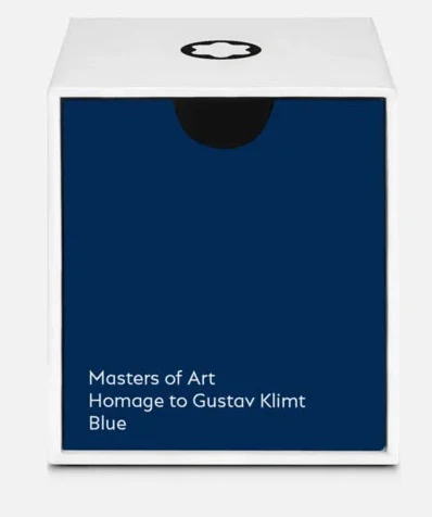 Montblanc Ink Bottle 50ml Blue Masters of Art Homage To Gustav Klimt - Image 2