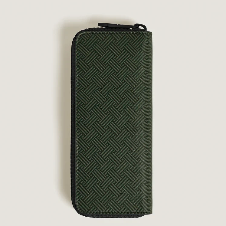 Montblanc Khaki 2-Pen Pouch with Zip - Image 2