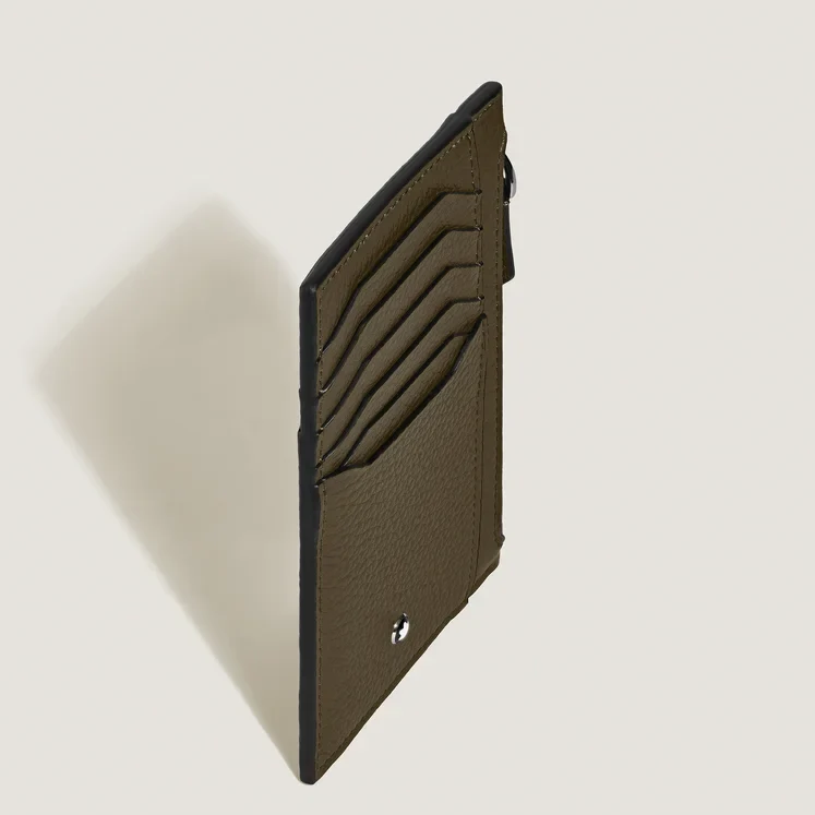Montblanc Khaki 8cc Card Holder with Zip - Image 3