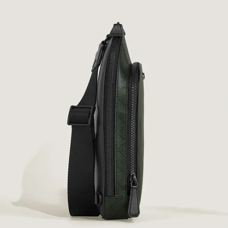 Montblanc Khaki Sling Bag - Image 6