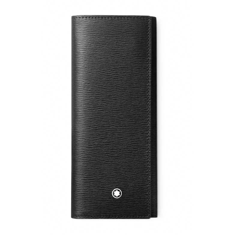 Montblanc Meisterstuck 4810 2-Pen Pouch Black Leather D