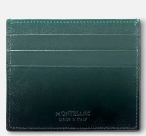 Montblanc Meisterstuck Card Holder 6cc Sfumato British Green - Image 2