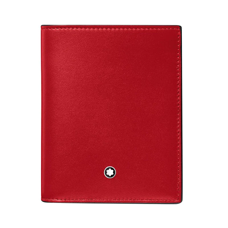 Montblanc Meisterstuck Compact Wallet Leather Red 6cc