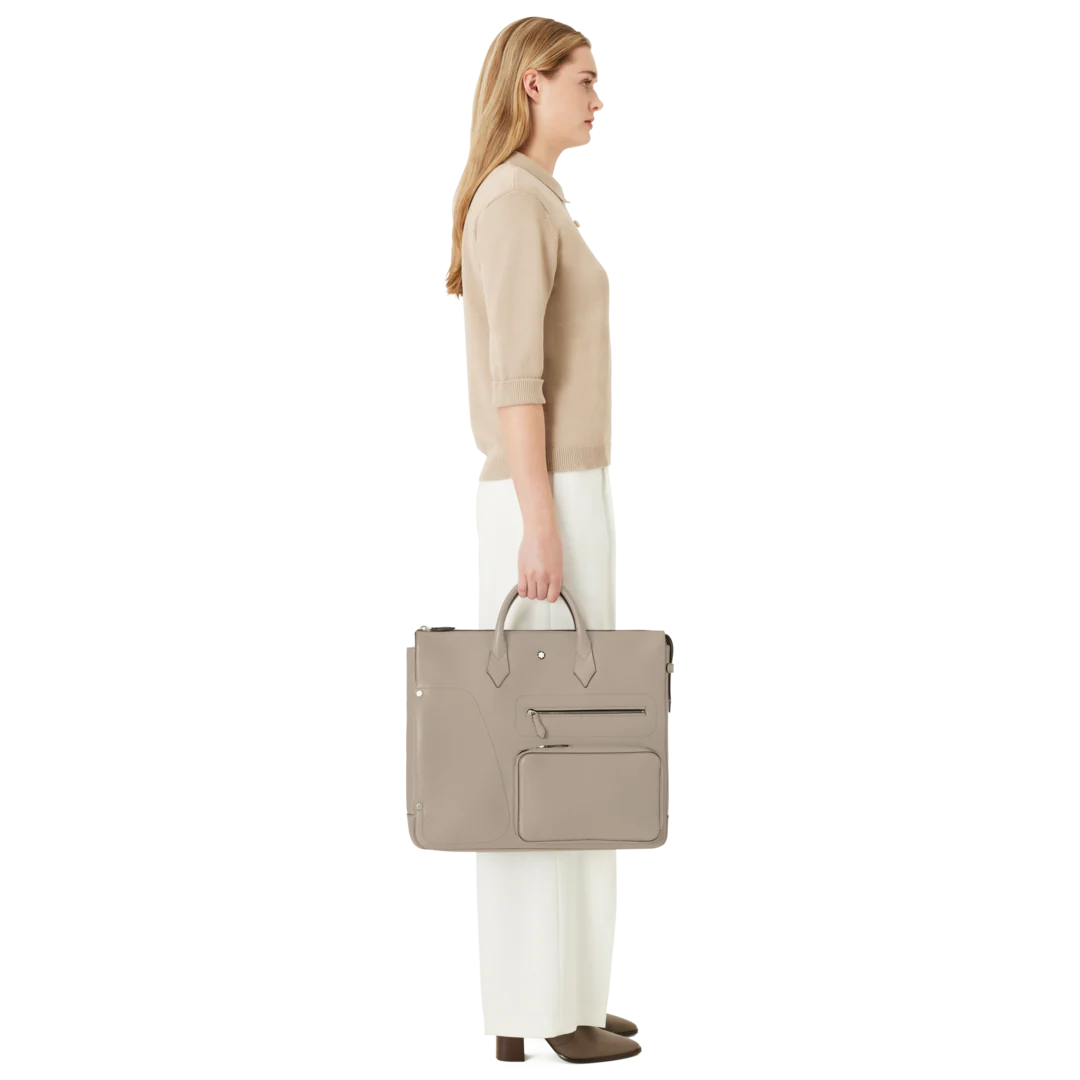 Montblanc Meisterstuck Selection Soft 24/7 Bag Dusty Grey - Image 2