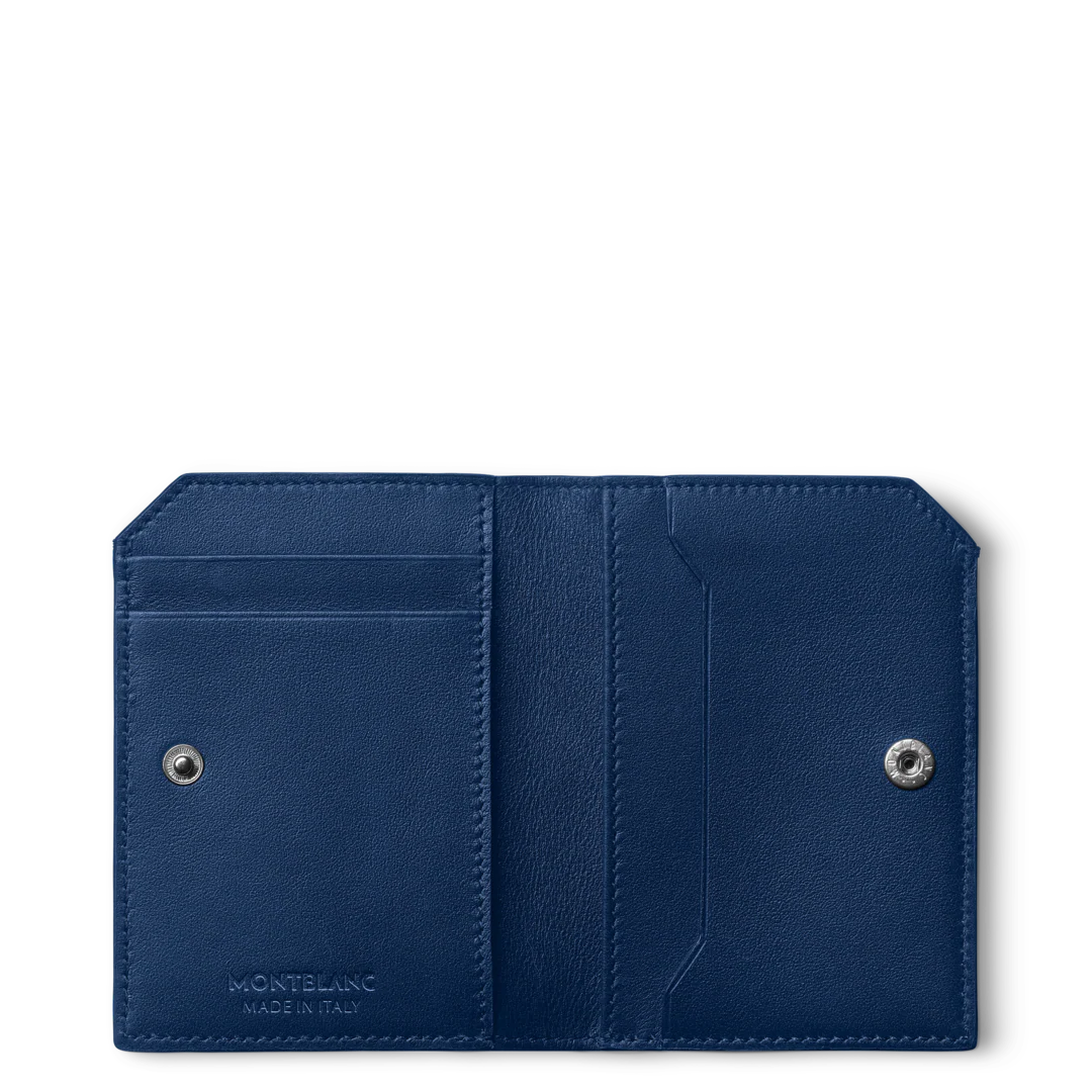 Montblanc Meisterstuck Selection Soft Mini Wallet 4cc Blue D - Image 2