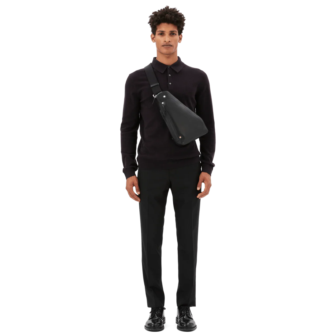 Montblanc Meisterstuck Selection Soft Sling Bag Black D - Image 2