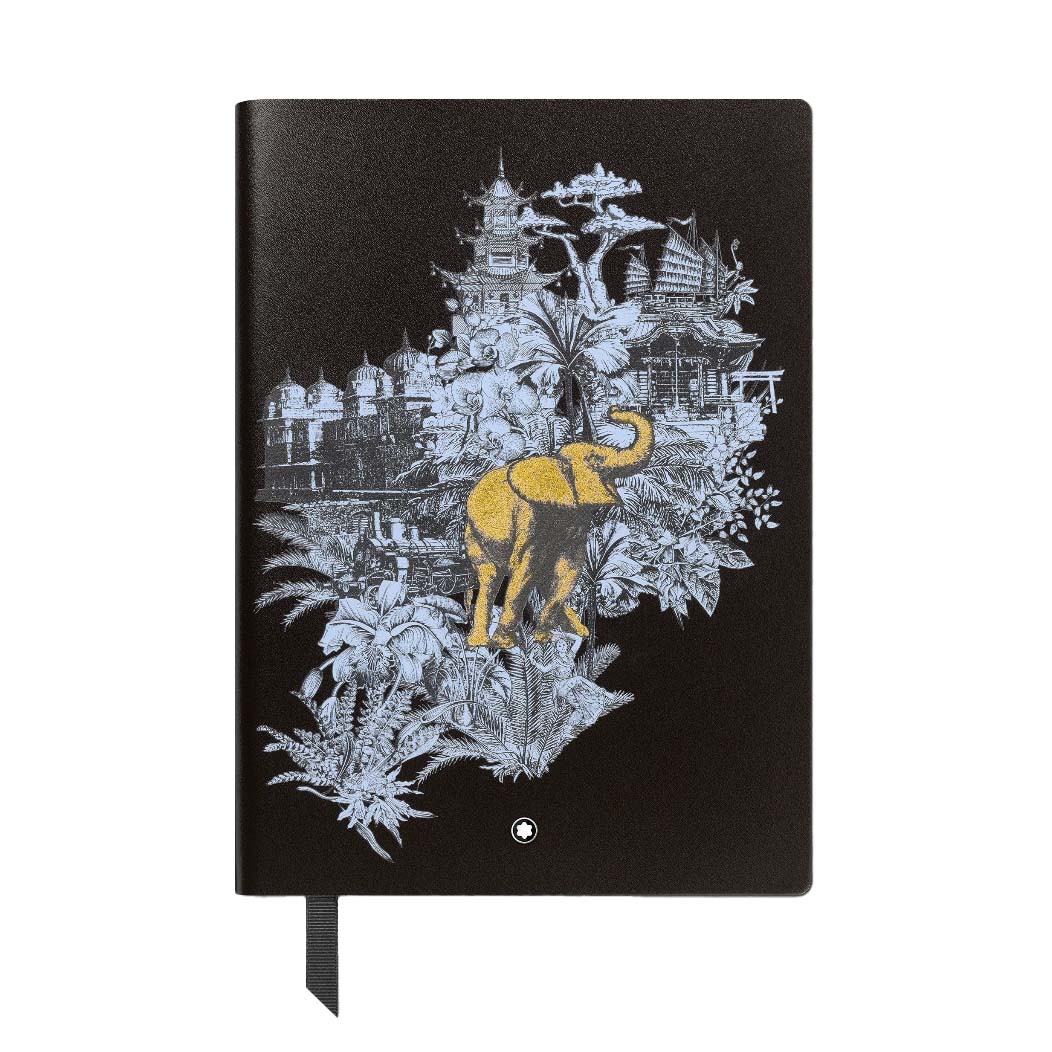 Montblanc Notebook 163 Meisterstuck Around the World in 80 Days Medium Brown Lined D