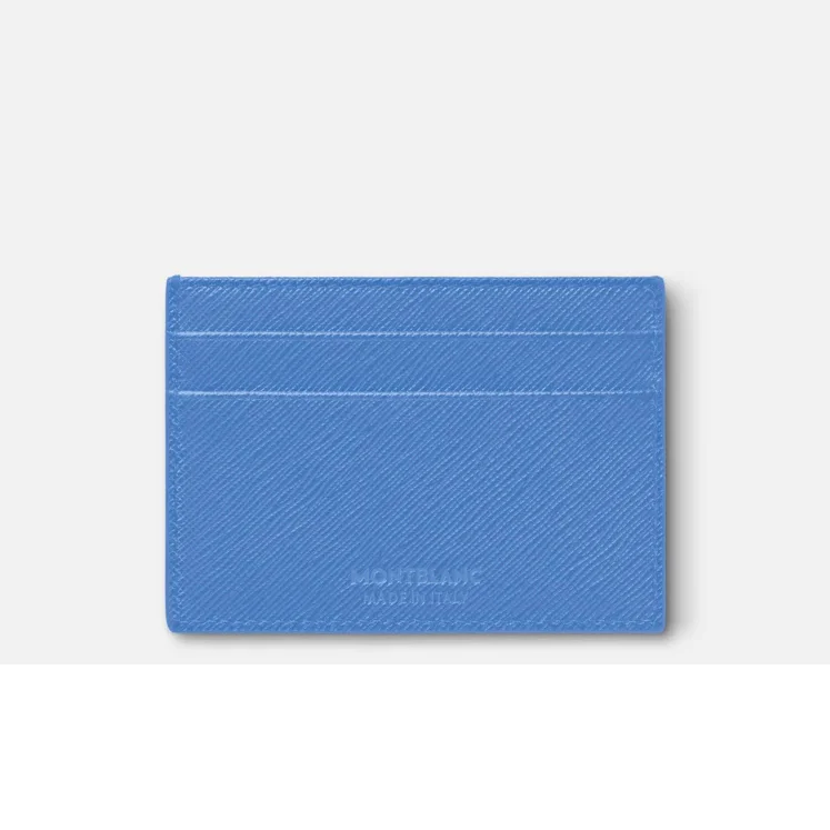 Montblanc Sartorial Card Holder 5cc Dusty Blue - Image 2