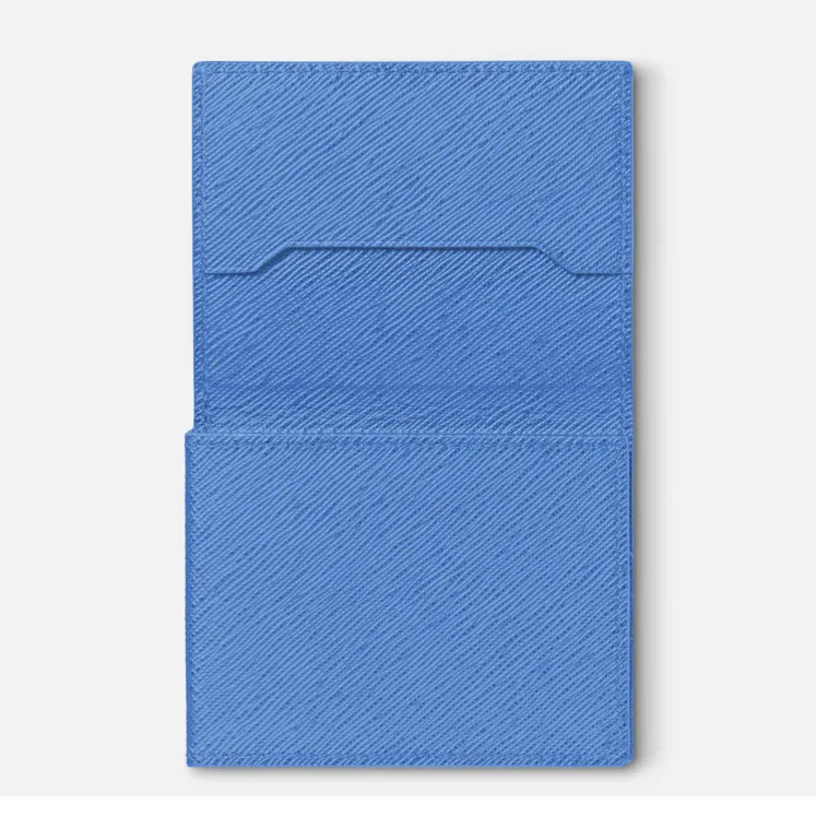 Montblanc Sartorial Trio Card Holder 4cc Dusty Blue D - Image 4