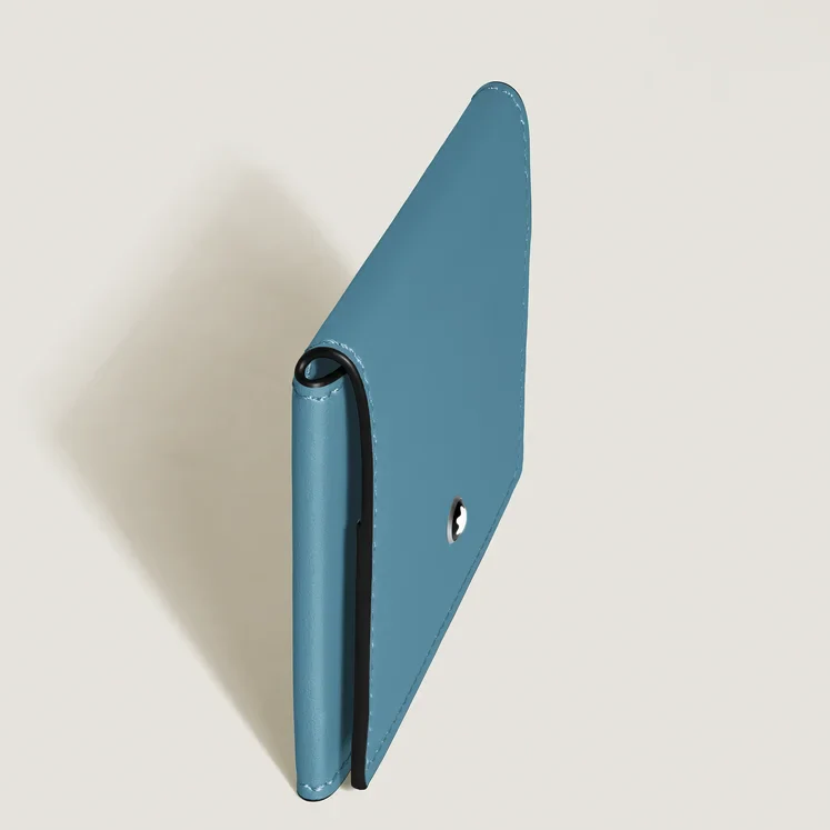 Montblanc Soft Trio 4cc Smoky Blue Card Holder - Image 3