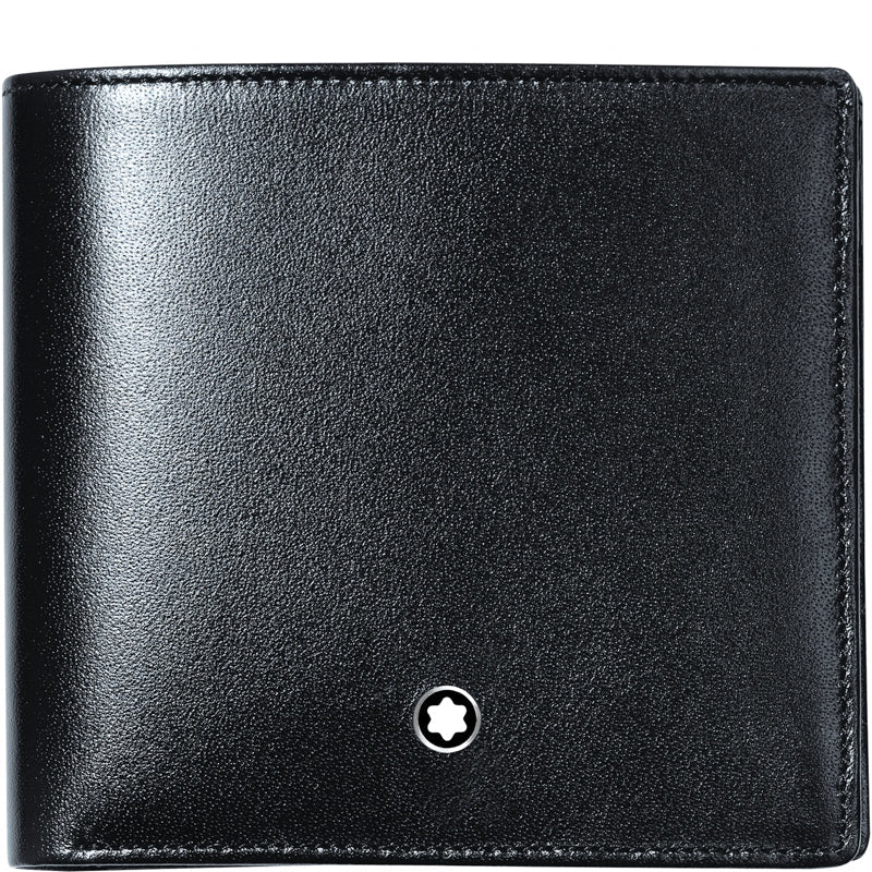 Montblanc Wallet Meisterstuck 4cc With Coin Case Black D