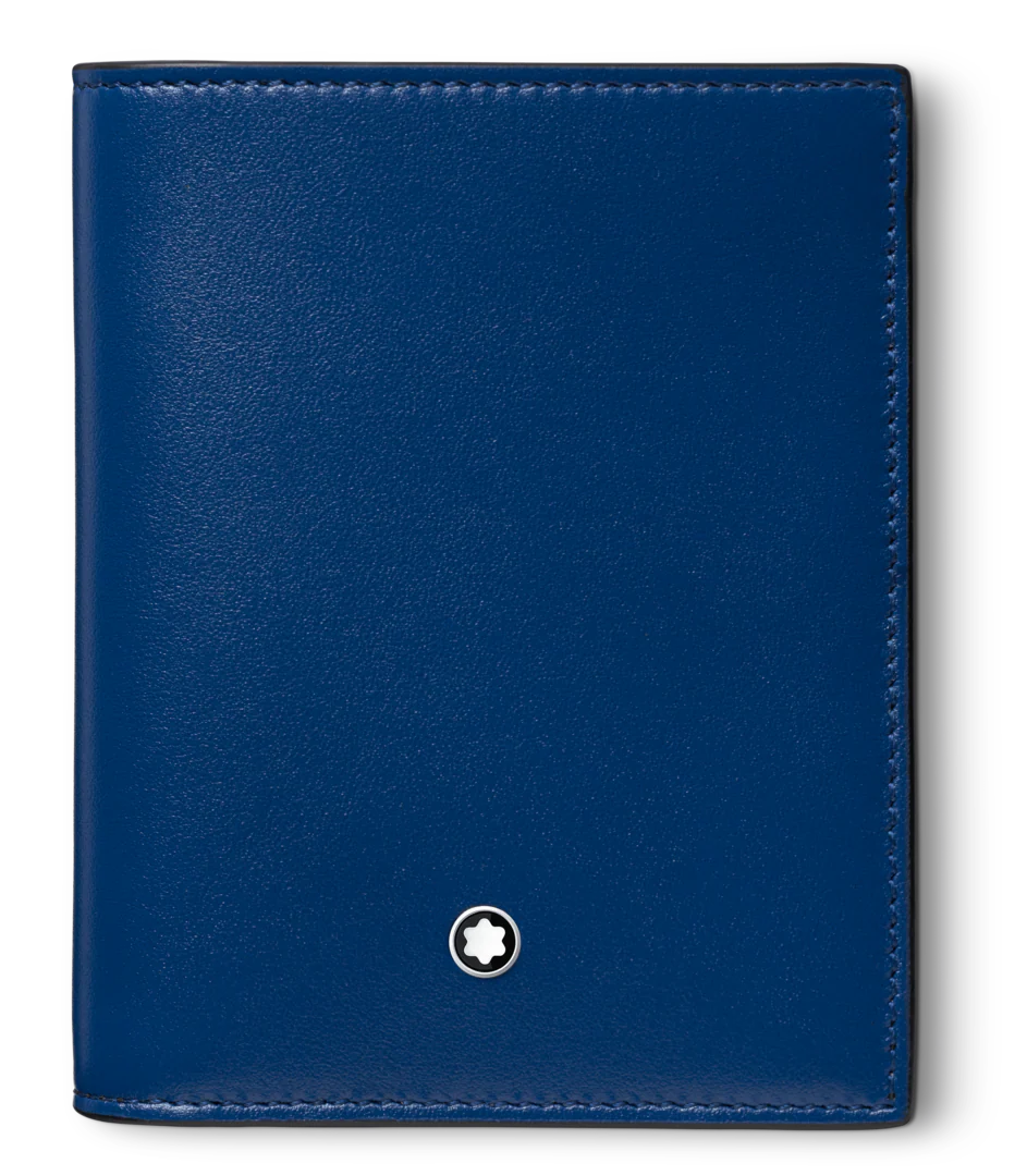 Montblanc Wallet Meisterstuck Compact 6cc Blue D