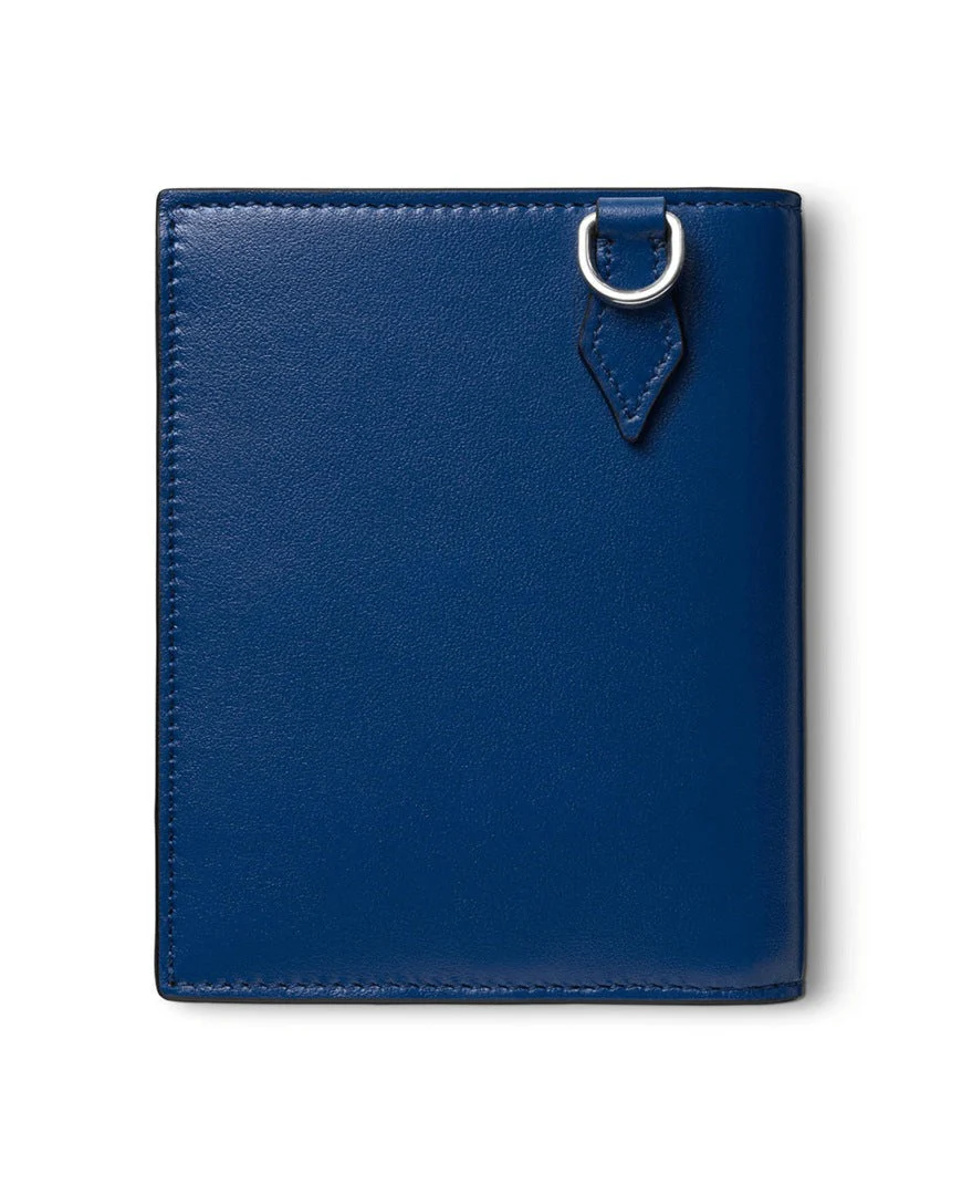 Montblanc Wallet Meisterstuck Compact 6cc Blue D - Image 3