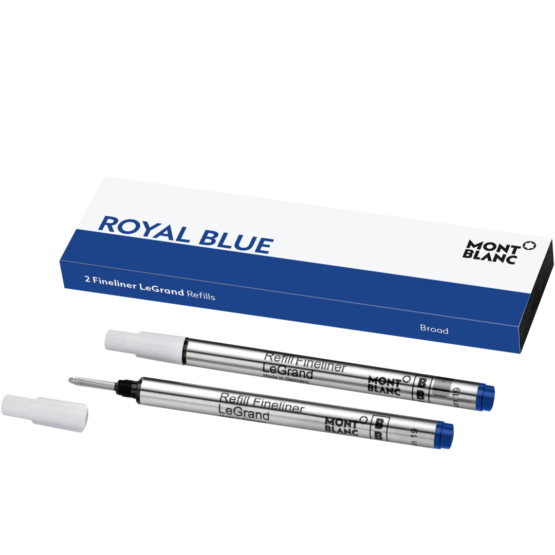 Montblanc Writing Accessories 2 Fineliner LeGrand Refills Broad Royal Blue
