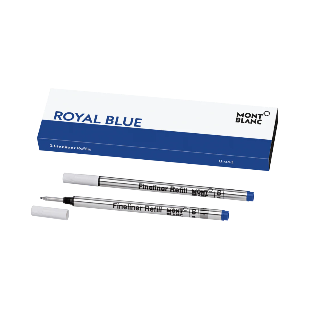 Montblanc Writing Accessories 2 Fineliner Refills Broad Royal Blue