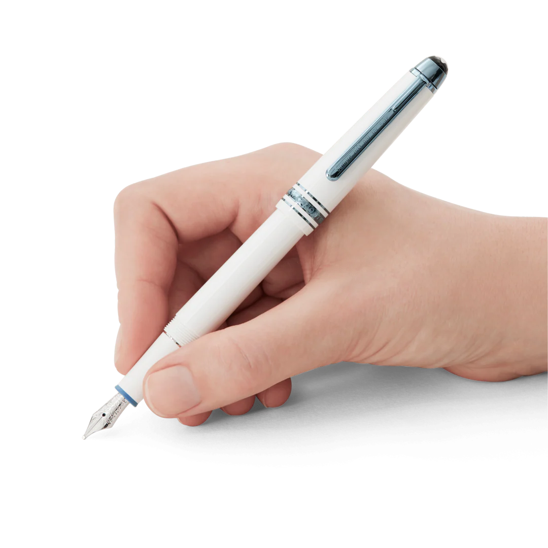 Montblanc Writing Instrument Meisterstuck Glacier Classique Fountain Pen F D - Image 2