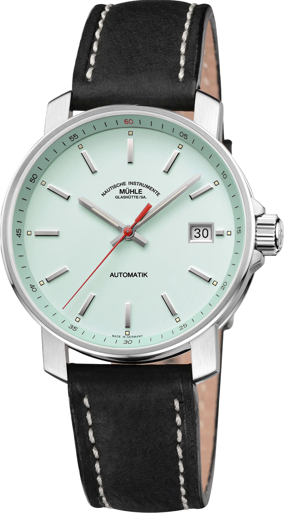 Muhle Glashutte 29er Big Mint Leather Watch
