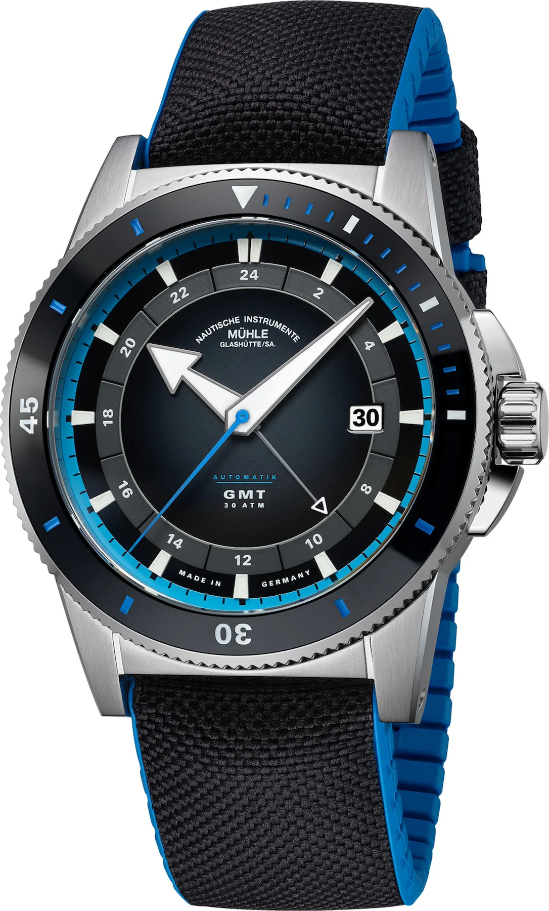 Muhle Glashutte Sportivo Travel GMT Watch