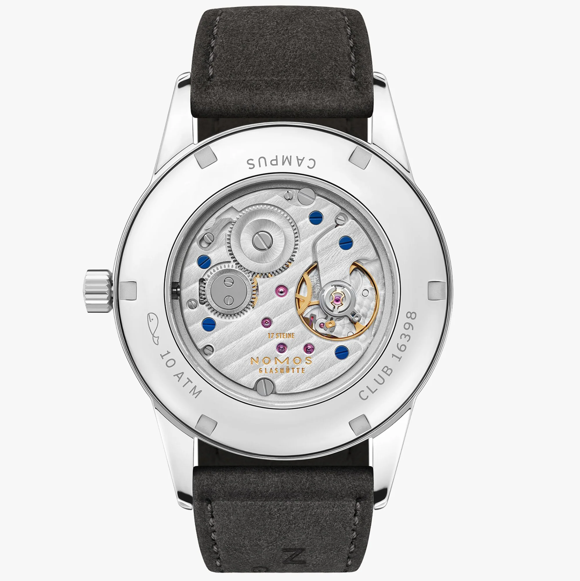 Nomos Glashutte Club Campus 38 Nigh Sky Steel Back Watch - Image 2