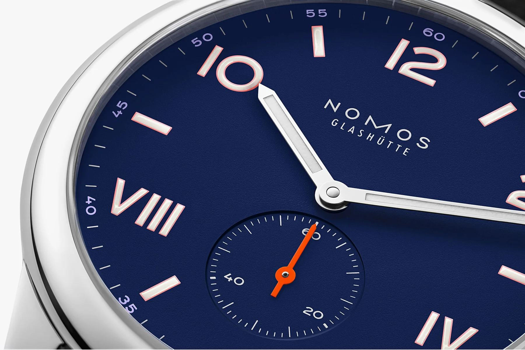 Nomos Glashutte Club Campus 38 Nigh Sky Steel Back Watch - Image 4