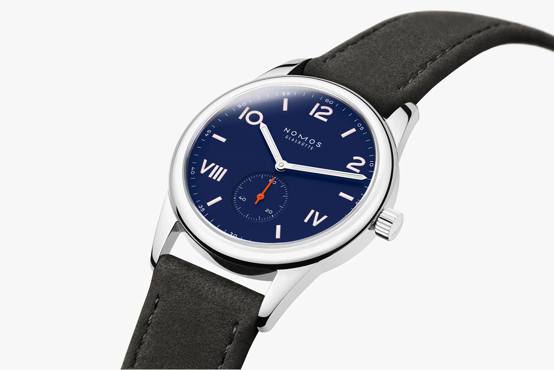 Nomos Glashutte Club Campus 38 Nigh Sky Steel Back Watch - Image 3