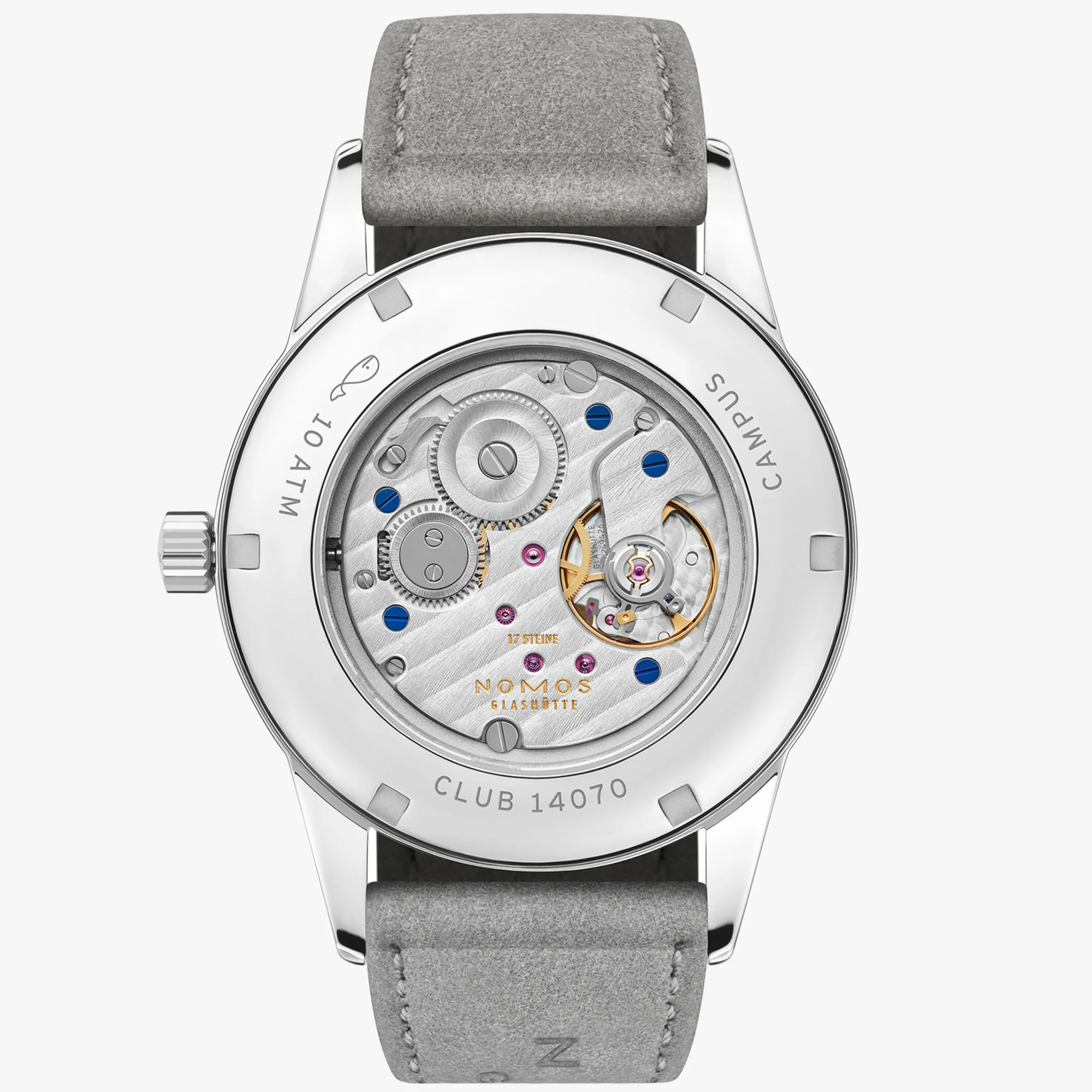 Nomos Glashutte Club Campus 38 Nonstop Red Sapphire Crystal Watch - Image 2