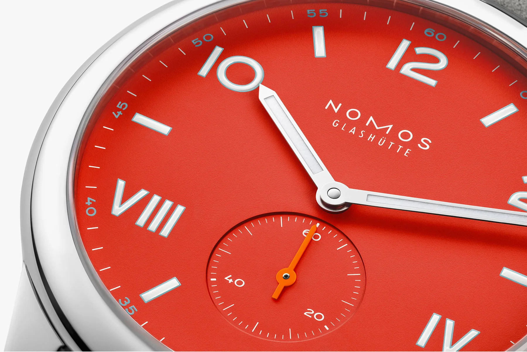 Nomos Glashutte Club Campus 38 Nonstop Red Sapphire Crystal Watch - Image 4