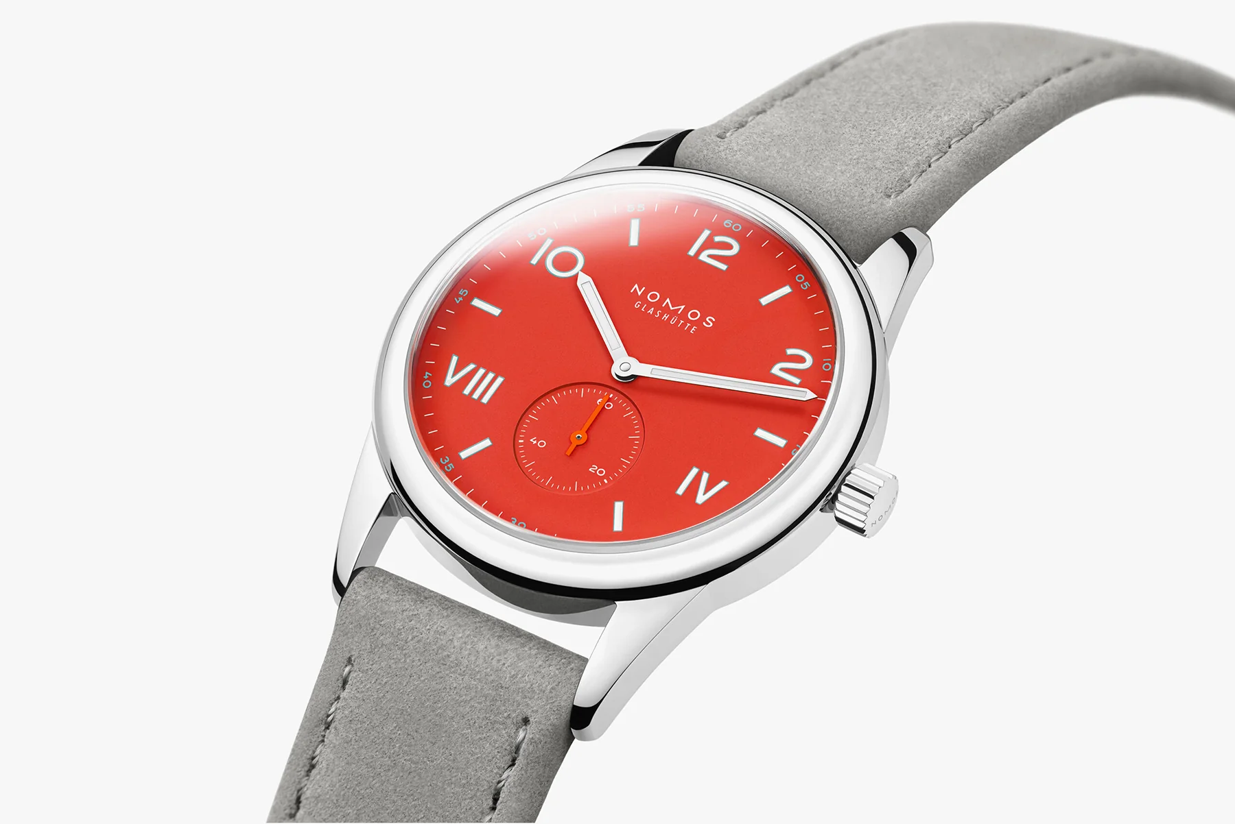 Nomos Glashutte Club Campus 38 Nonstop Red Steel Back Watch - Image 3