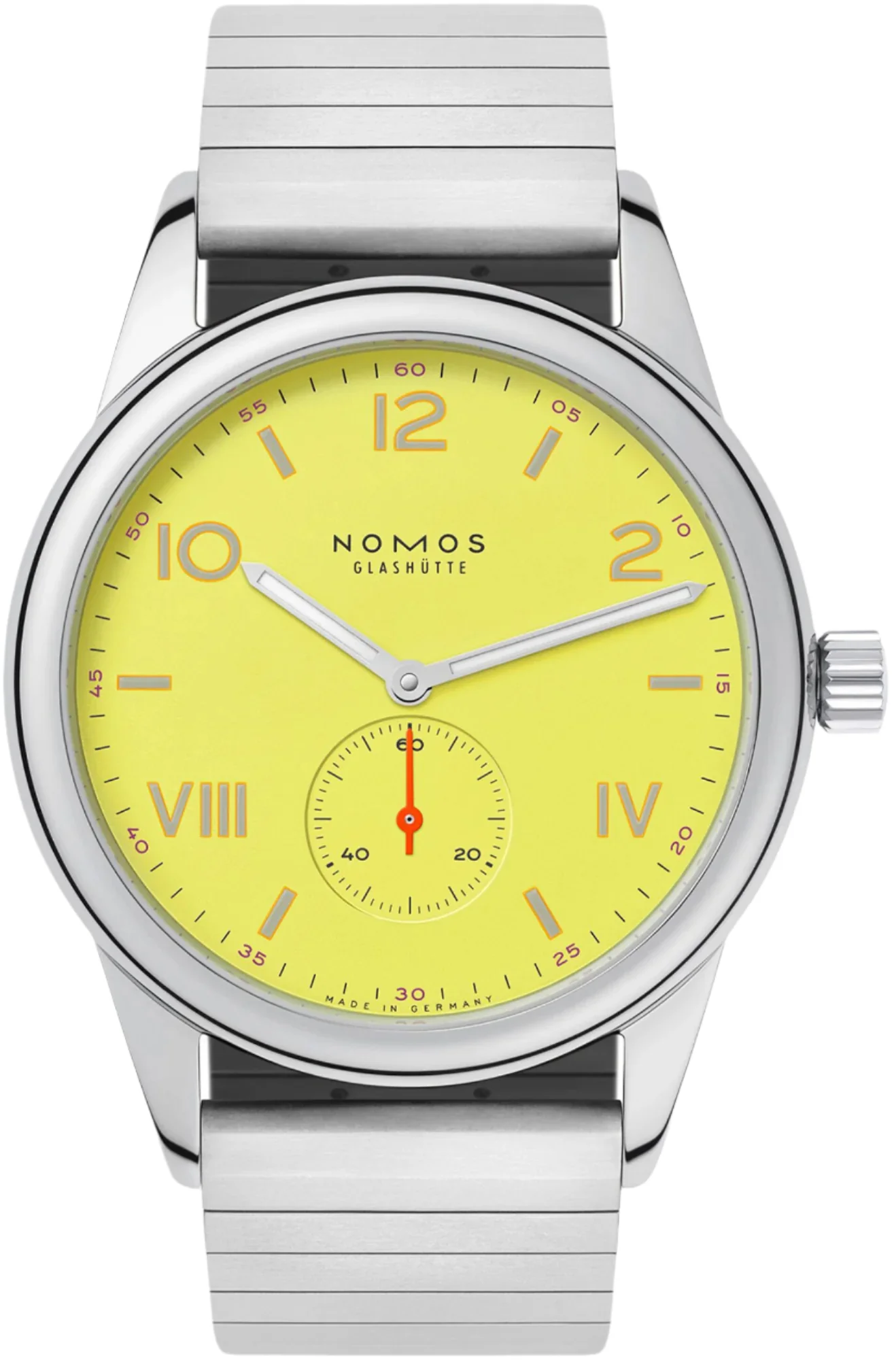 Nomos Glashutte Club Campus 38 Starlight Steel Back Watch