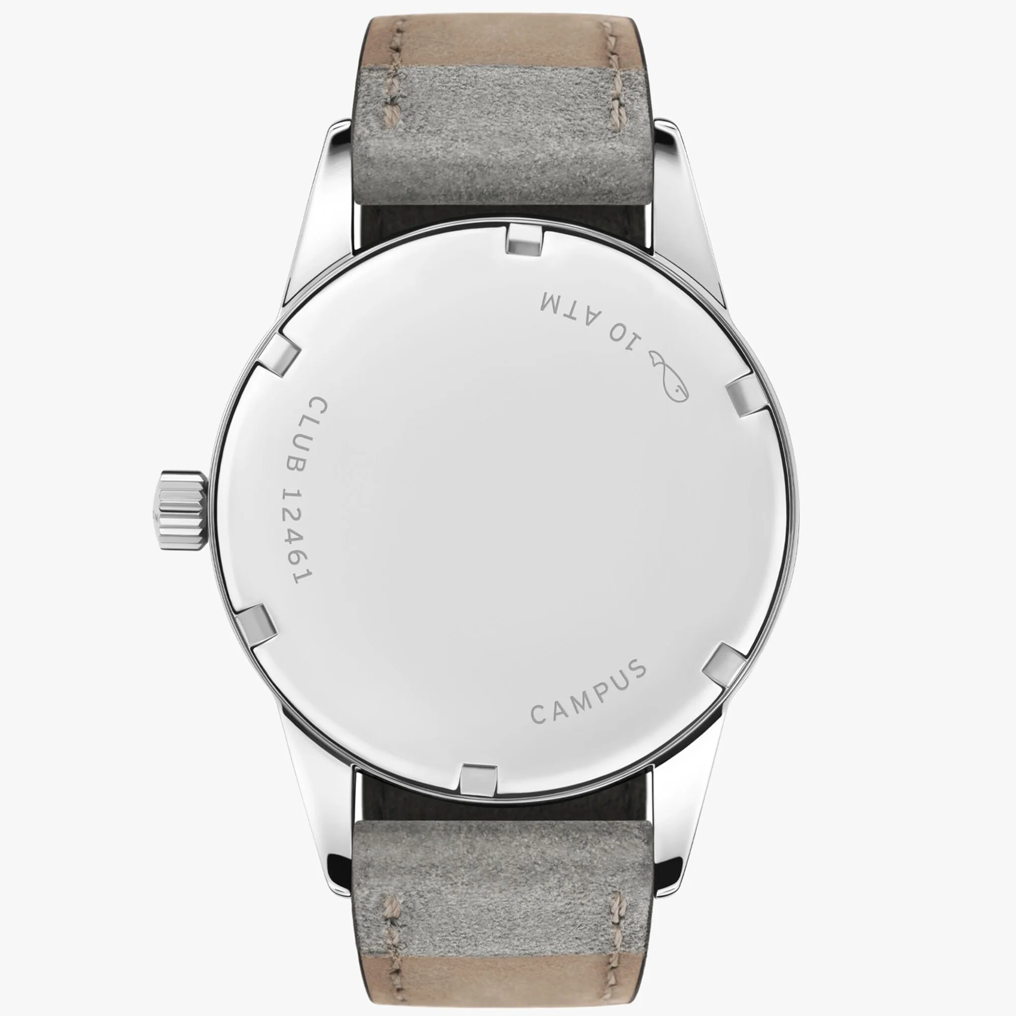 Nomos Glashutte Club Campus Cream Coral Steel Back Watch - Image 2