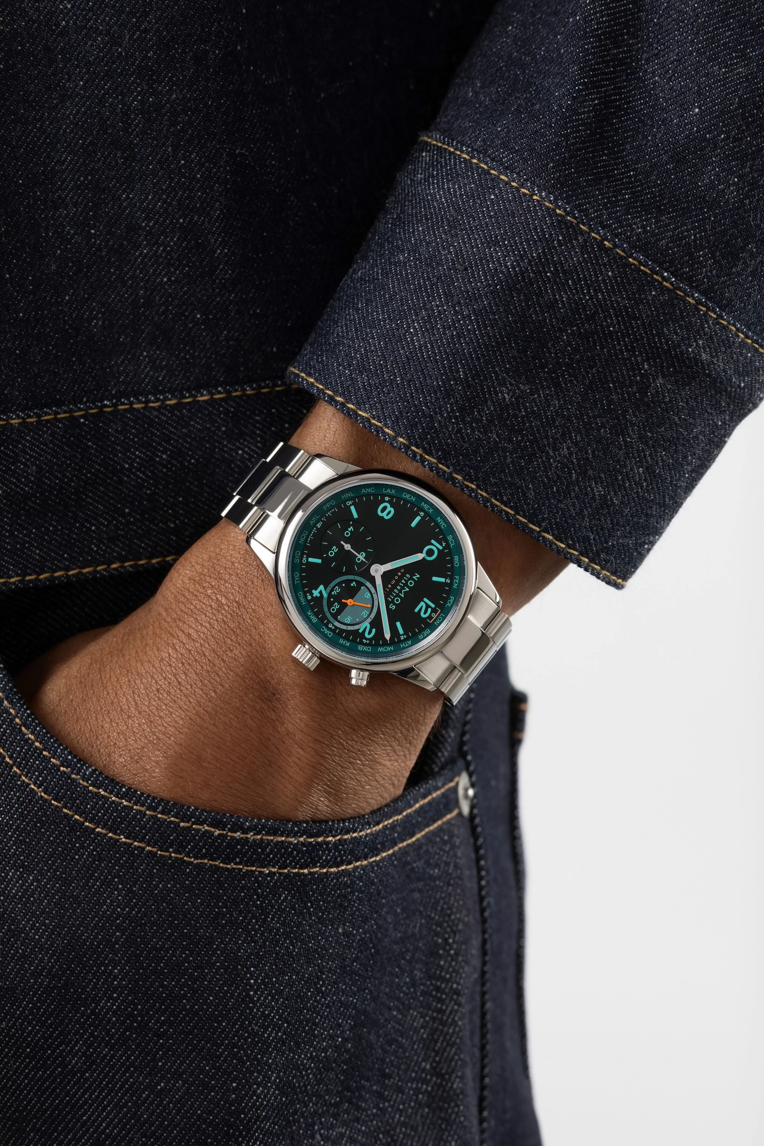 Nomos Glashutte Club Sport Neomatik Worldtimer Trace Limited Edition Watch - Image 5