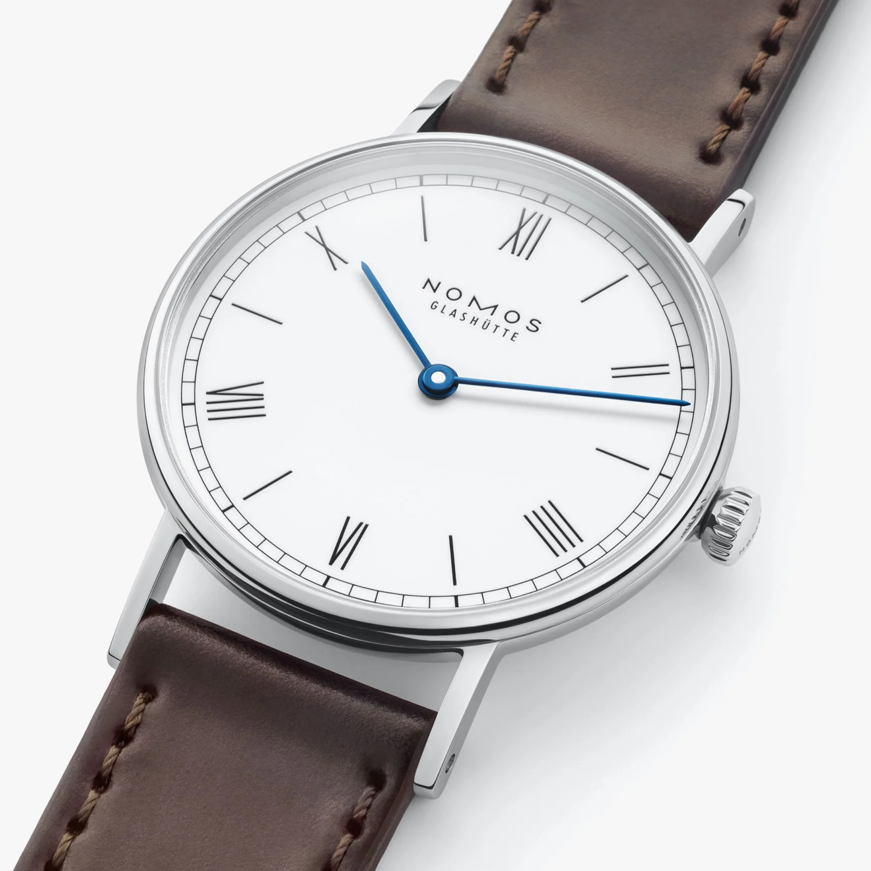 Nomos Glashutte Ludwig 33 Duo Enamel White Watch - Image 3