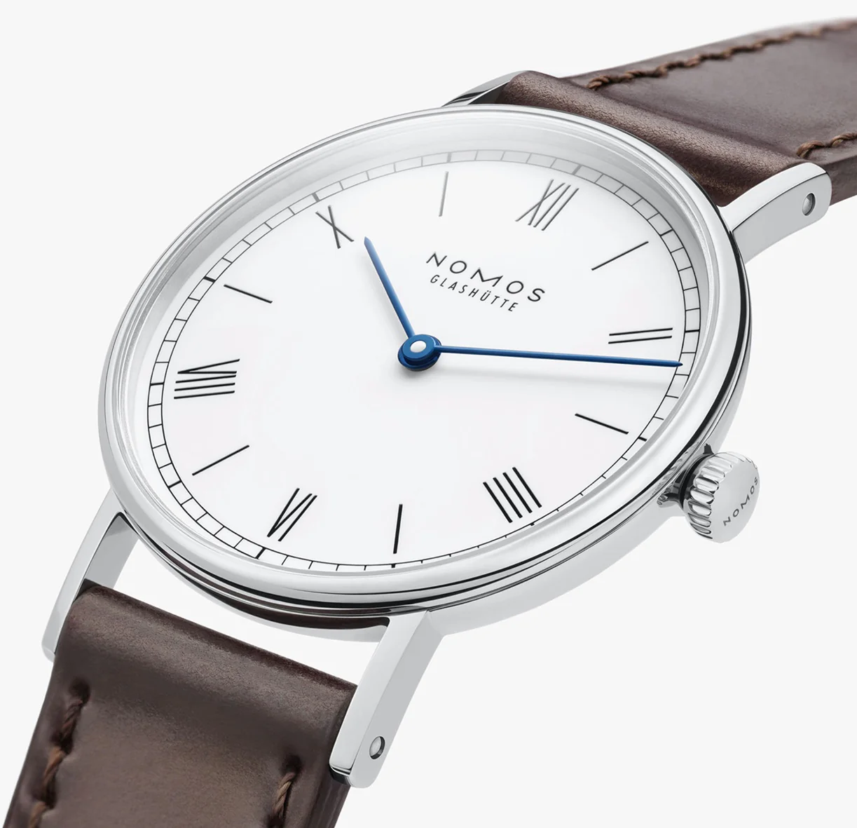 Nomos Glashutte Ludwig 33 Duo Enamel White Watch - Image 4