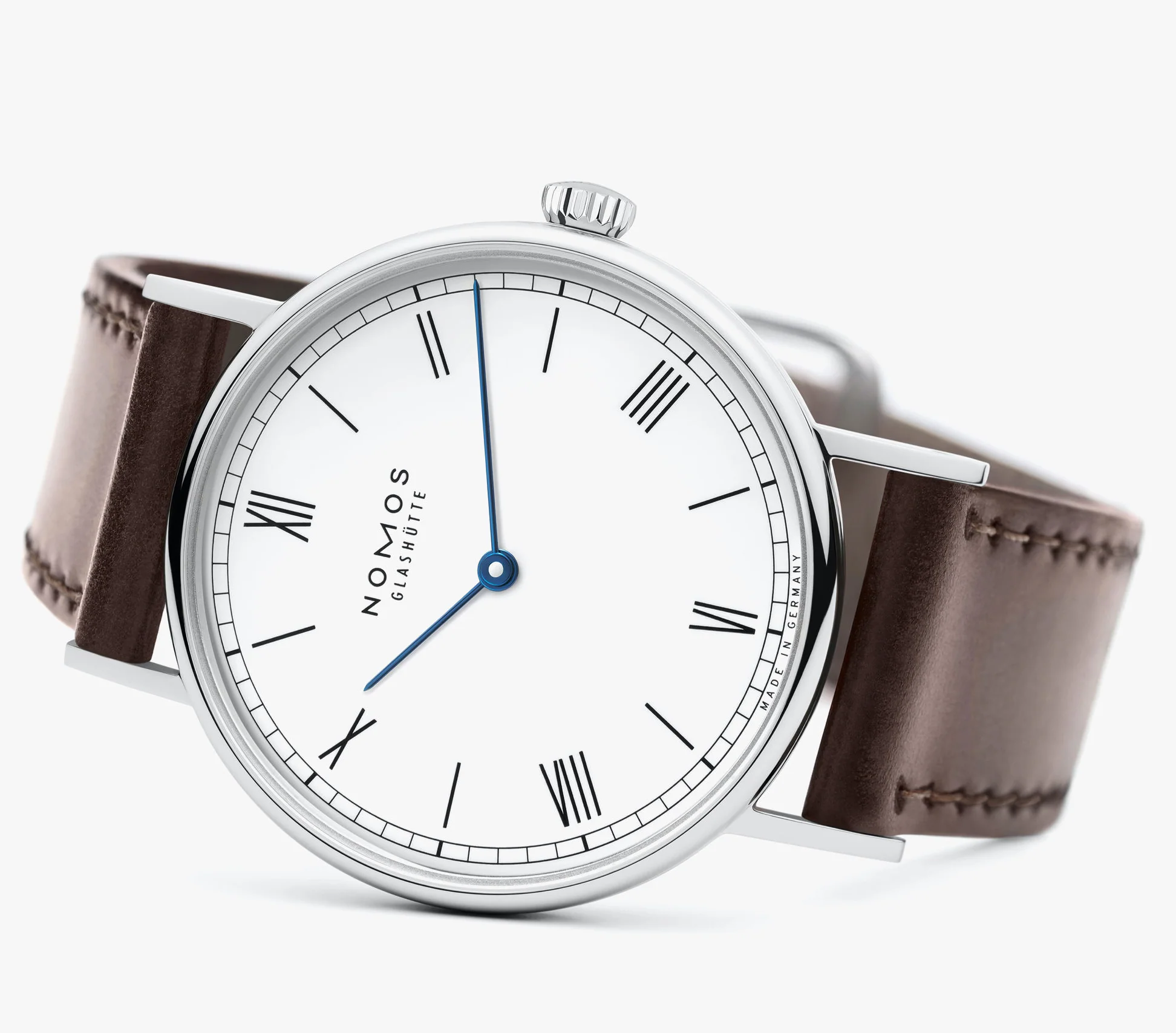 Nomos Glashutte Ludwig 33 Duo Enamel White Watch - Image 5