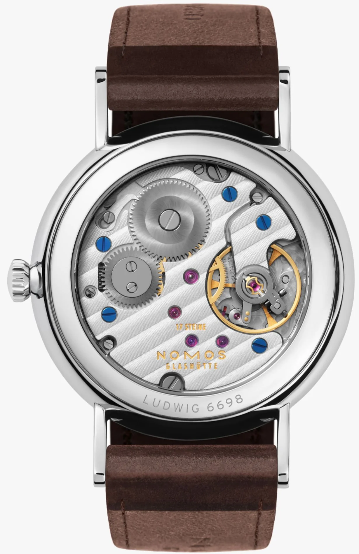 Nomos Glashutte Ludwig 33 Duo Enamel White Watch - Image 2