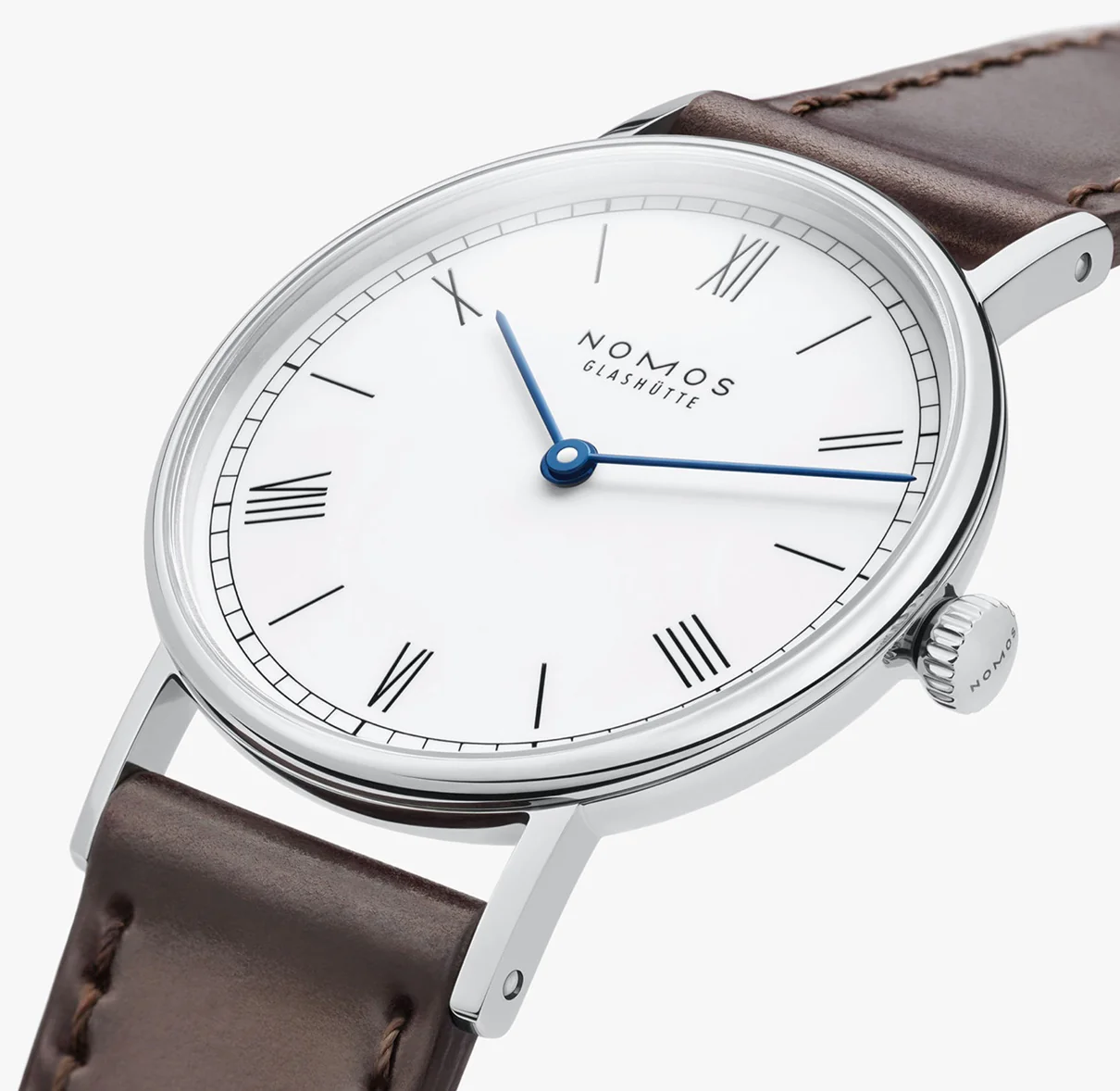 Nomos Glashutte Ludwig 33 Duo Enamel White Watch - Image 4
