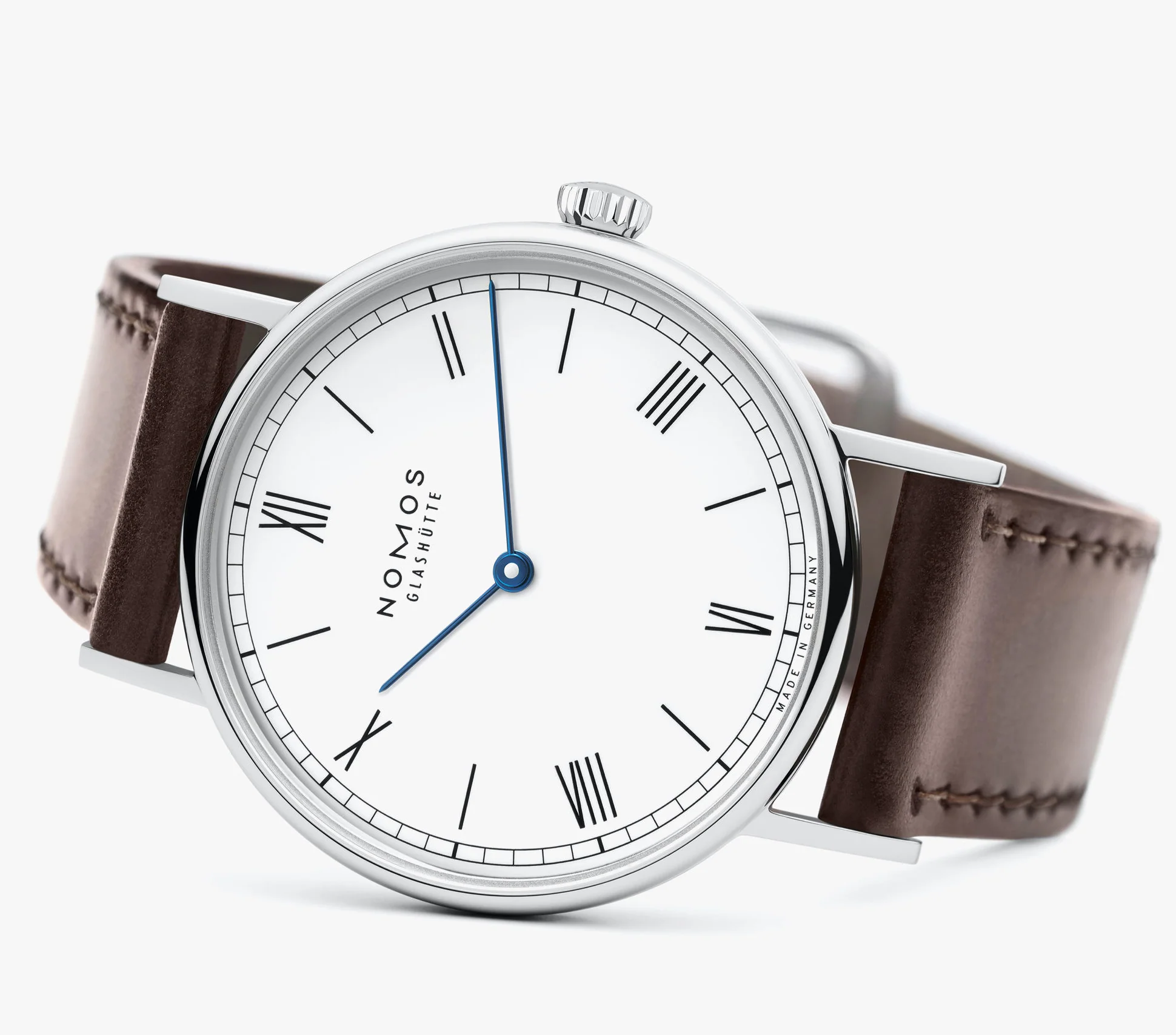 Nomos Glashutte Ludwig 33 Duo Enamel White Watch - Image 5