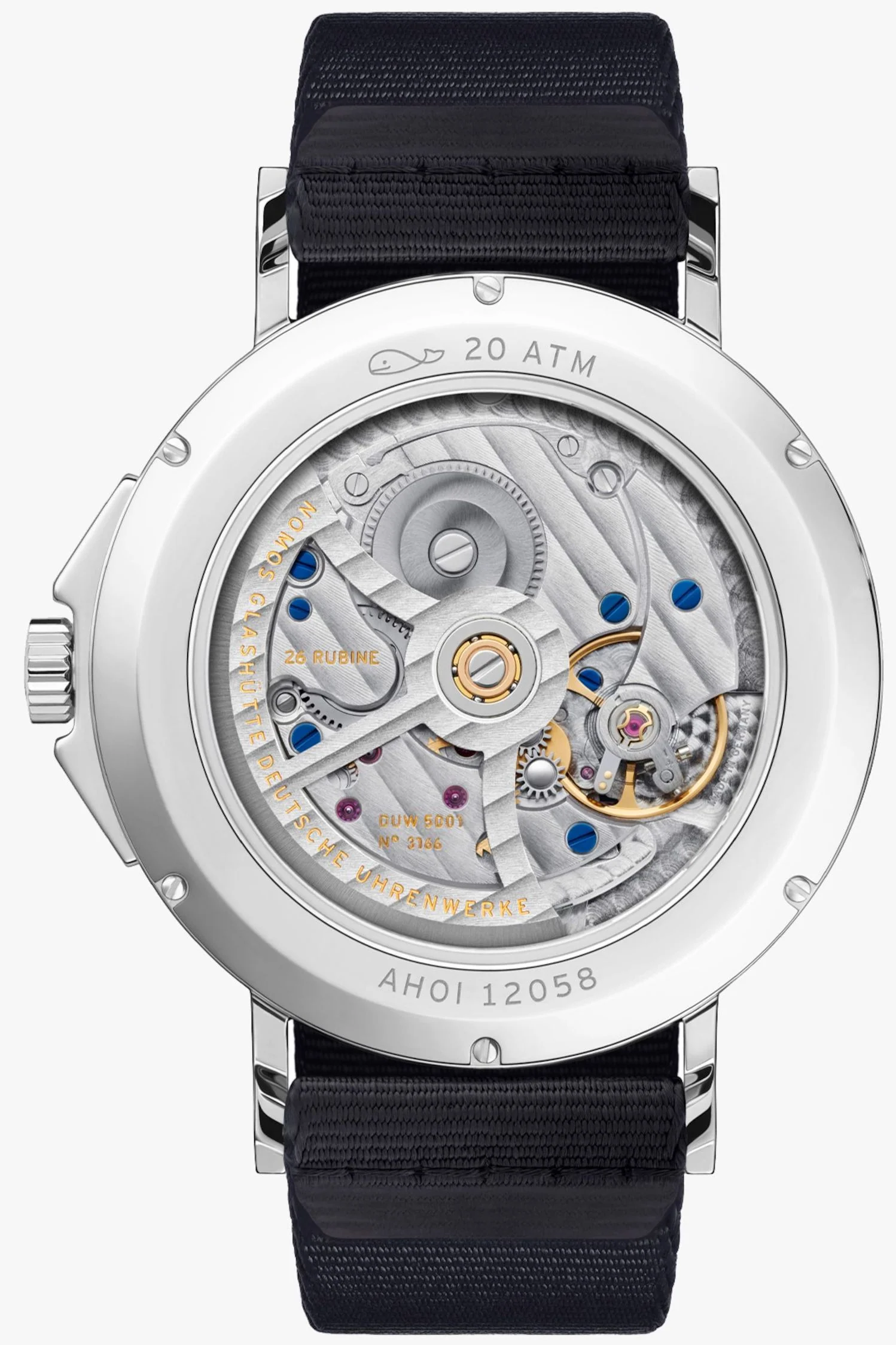 Nomos Glashutte Ahoi Atlantic Sapphire Crystal - Image 2