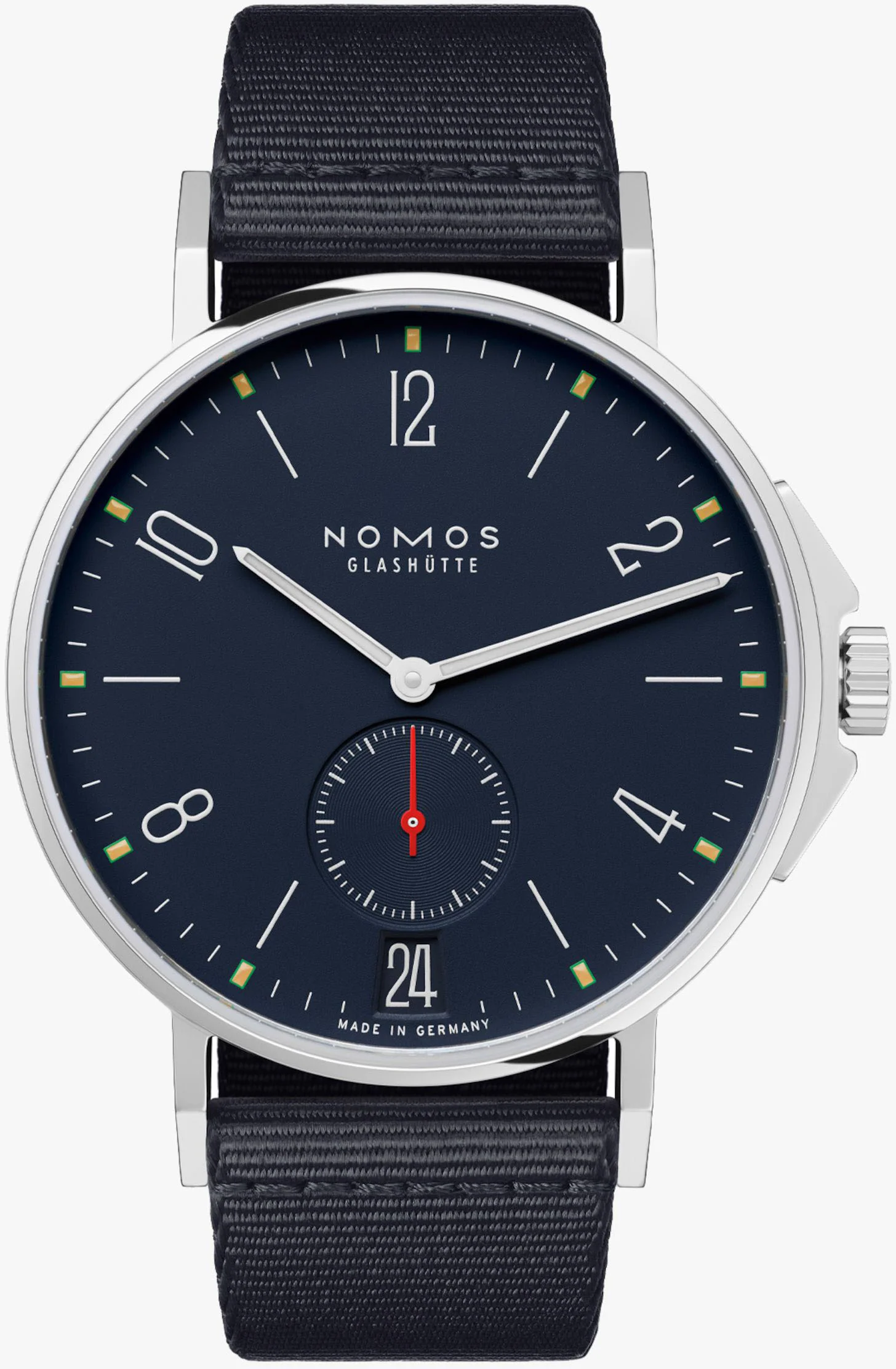 Nomos Glashutte Watch Ahoi Date Sapphire Crystal