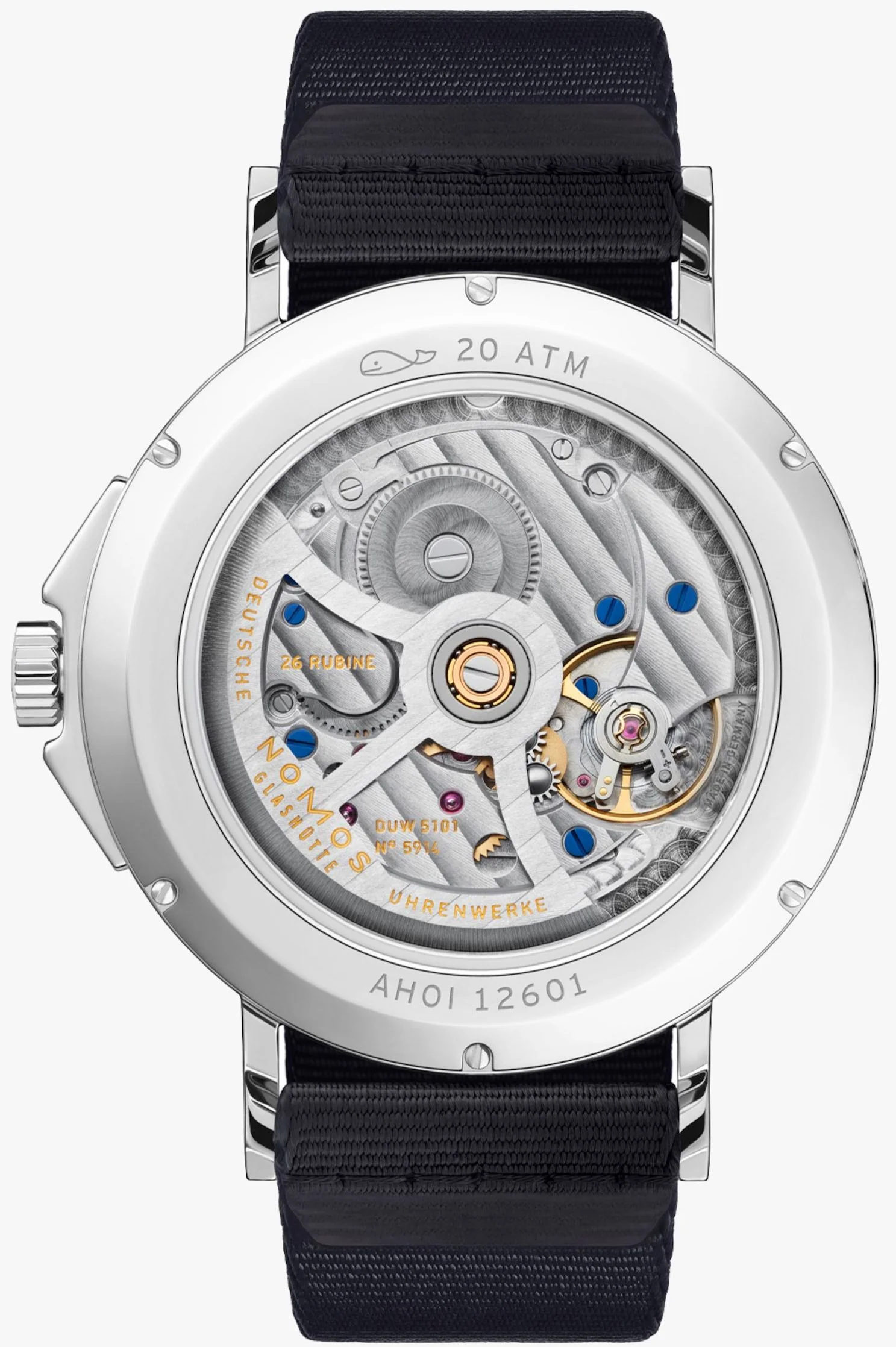 Nomos Glashutte Watch Ahoi Date Sapphire Crystal - Image 2