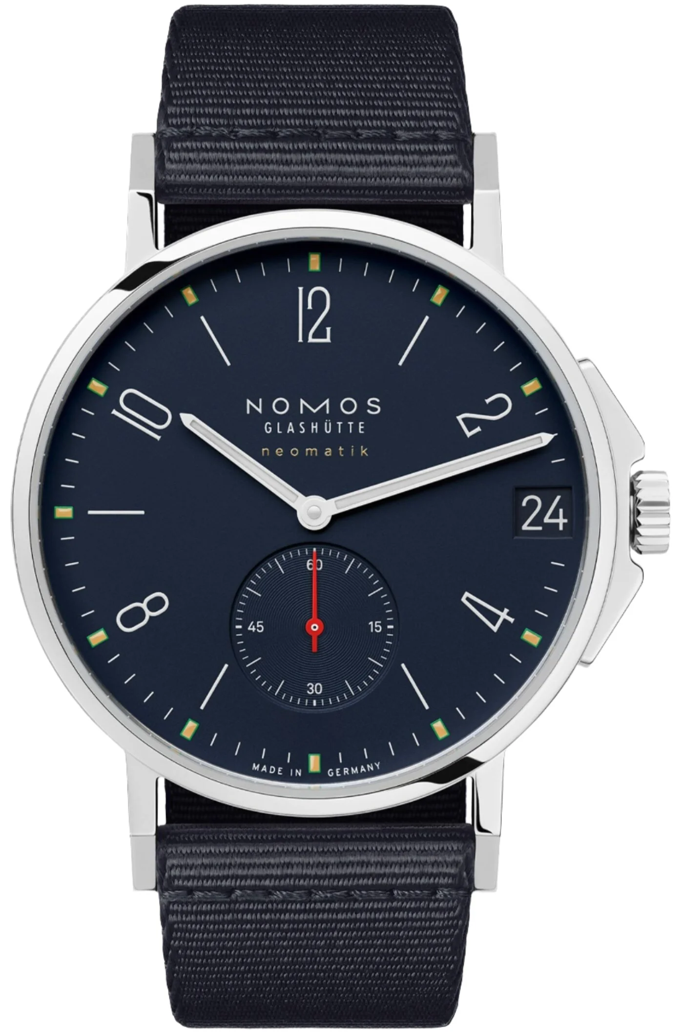 Nomos Glashutte Ahoi Neomatik 38 Date Atlantic Steel Back Watch