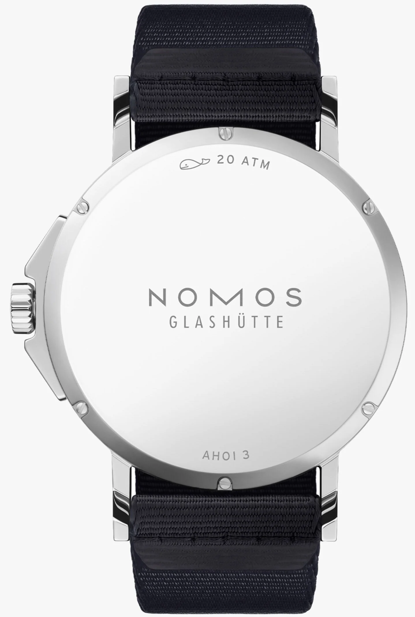 Nomos Glashutte Ahoi Neomatik 38 Date Atlantic Steel Back Watch - Image 2